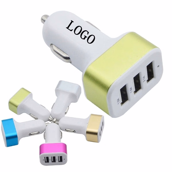3 Port USB Car Charger