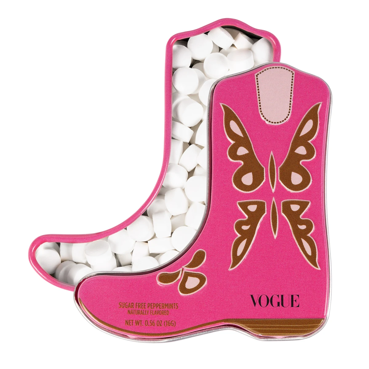 Pink Cowboy Boot - Shaped Mint Tin 1