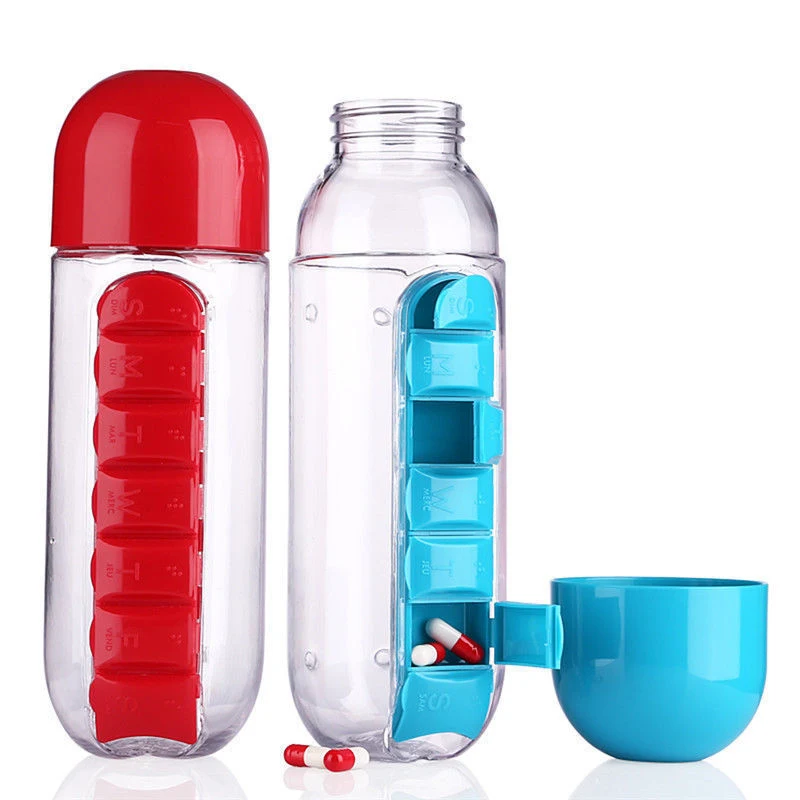 3-in-1 Weekly Pill Box Water Bottle 1