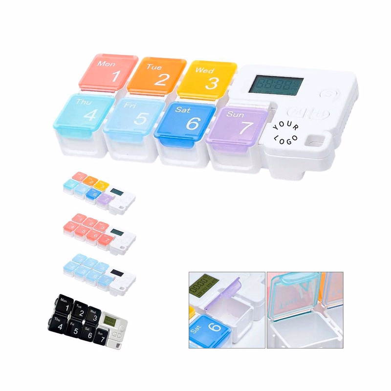 Pill Organizer with Multiple Alarm Settings
