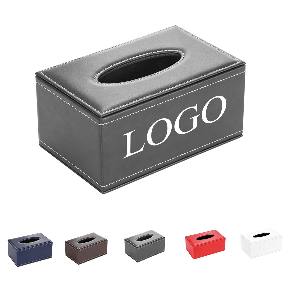 MOQ 10 Piece PU Leather Tissue Box 1