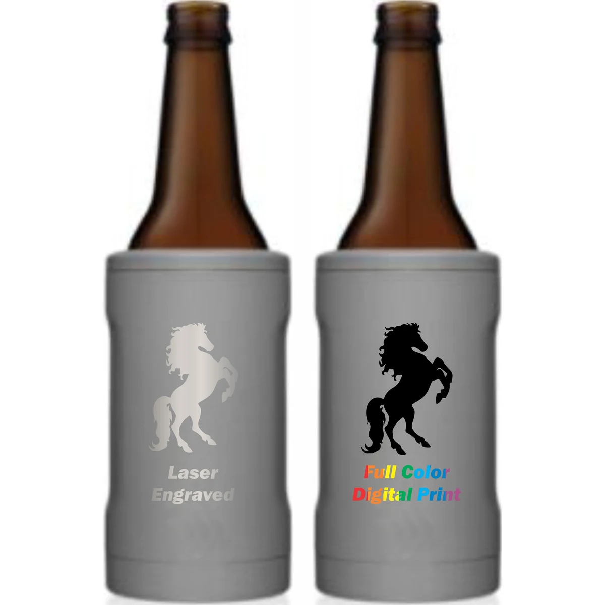 BruMate Hopsulator 12 oz Bottle Insulator, custom koozie with logo imprint 1