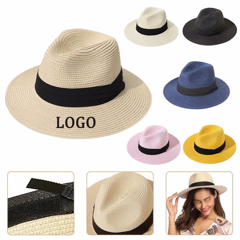 Wide Brim Straw Panama Sun Hat