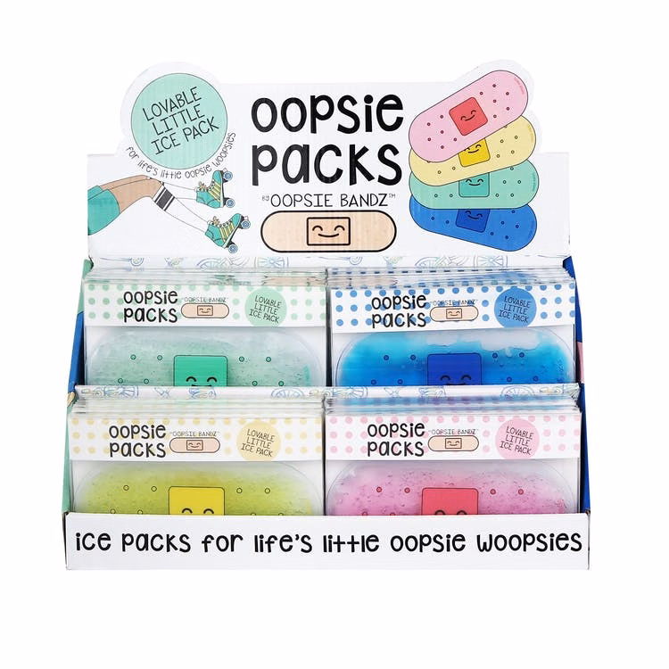 Oopsie Bandz Ice Packs - 4 Colors