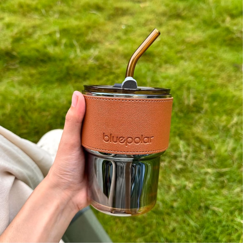 13oz/400ml Tumbler Water Glass, Cups with Straw and Lid Sealed Carry on for Coffee, Iced Tea