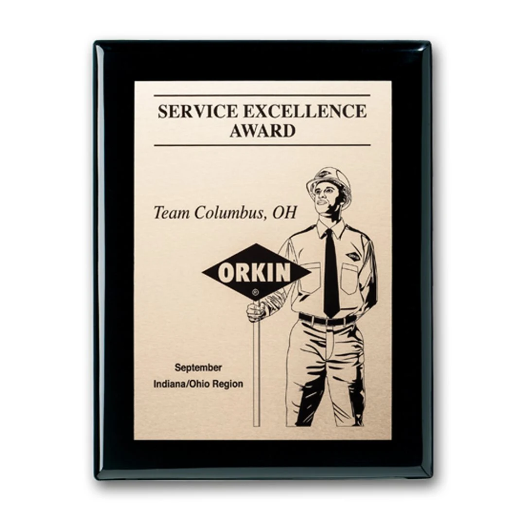 Etch/Oxidized Plaq - Ebony 1