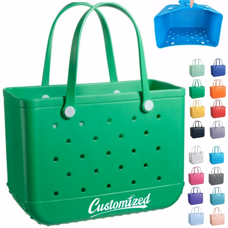 Large Capacity EVA Perforated Beach Tote Bag With Handles