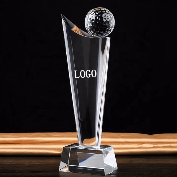 Sport Crystal Golf Trophy