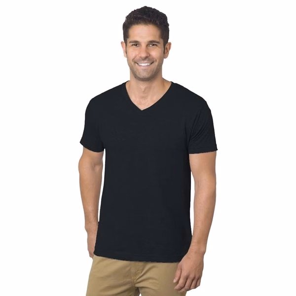Unisex Fine Jersey V-Neck T-Shirt