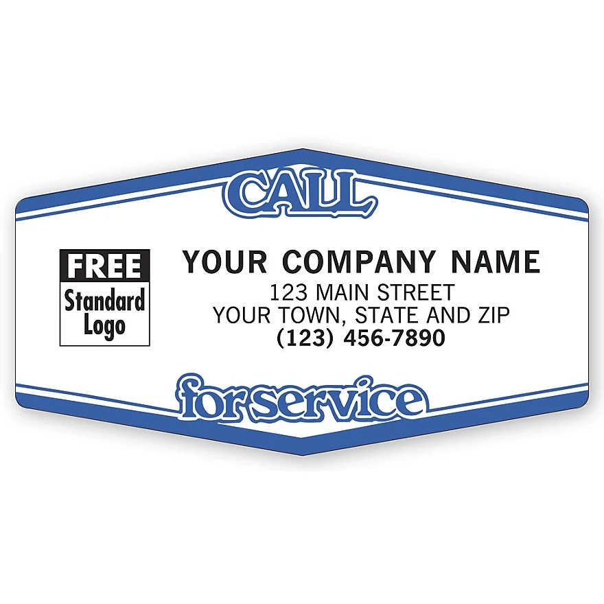 Tuff Shield Labels, Call For Service 1