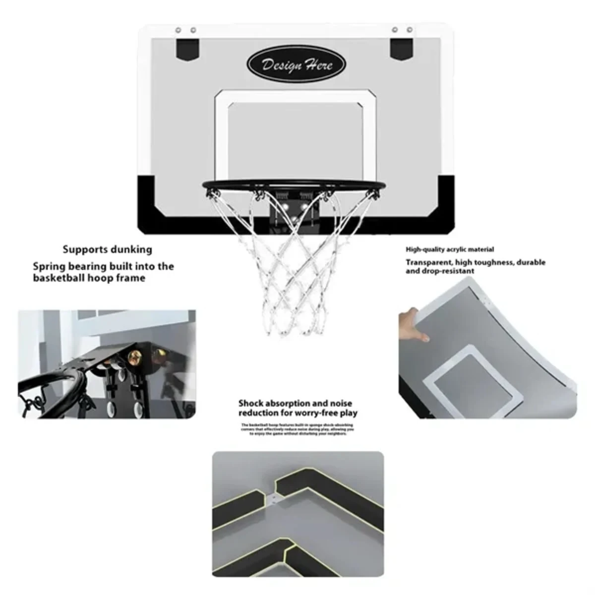 Foldable Indoor Basketball Hoop 1