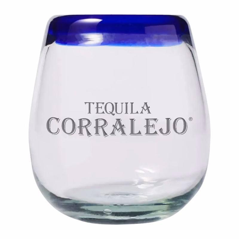 Handblown Mexican Stemless Wine Glass