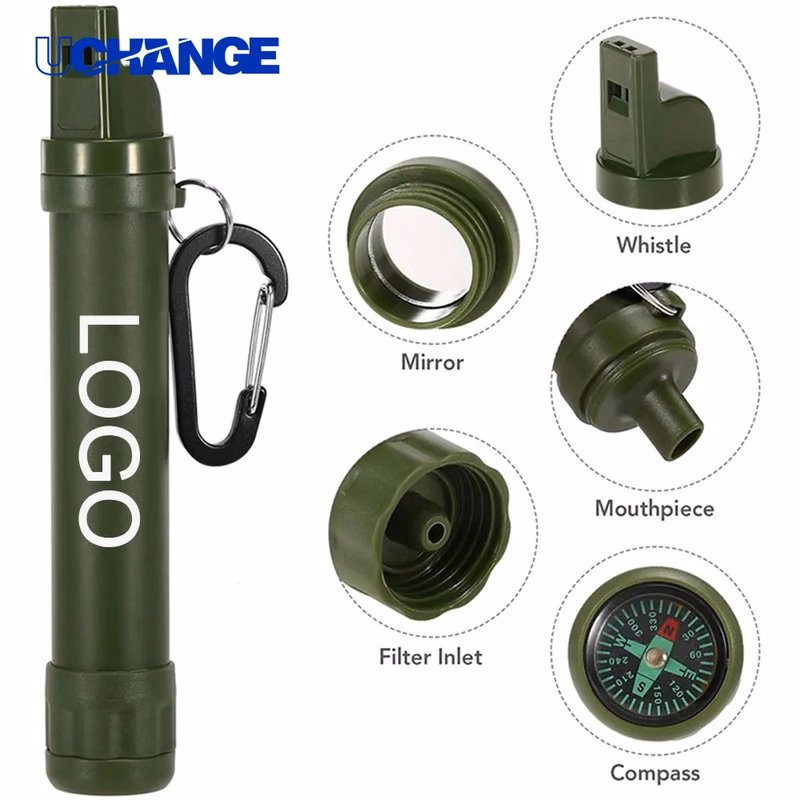 Outdoor Emergency Water Filter Straw Survival Hydration Tool