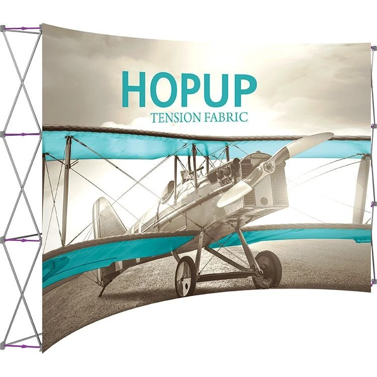 Hopup 13ft Full Height Curved Display & Front Graphic 1
