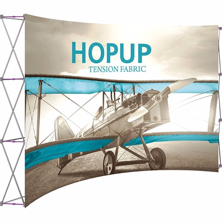 Hopup 13ft Full Height Curved Display & Front Graphic