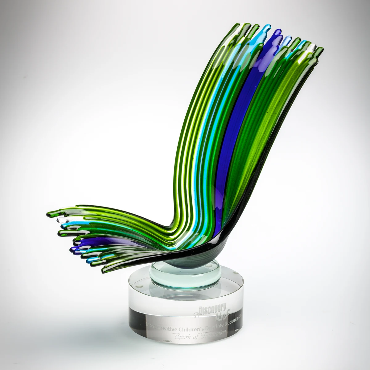 Prometheus Award, custom award with logo imprint 1