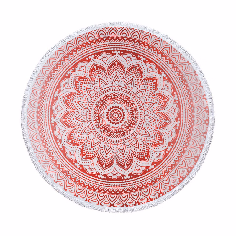 Round Beach Towel With Tassel