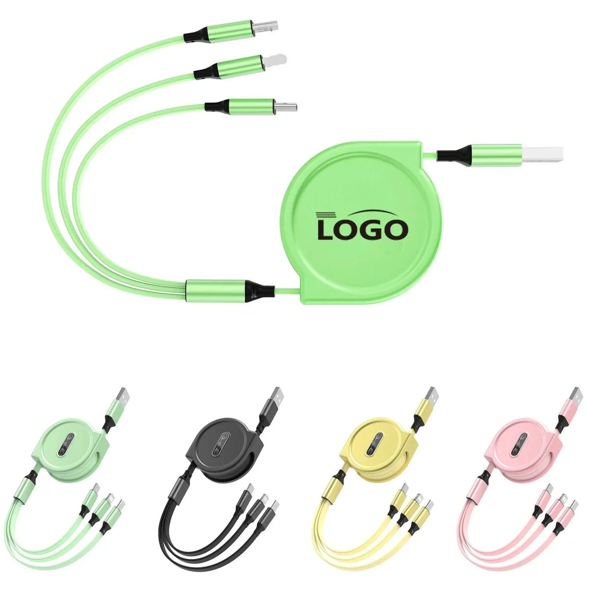 One Drag Three Retractable Charging Cable 1