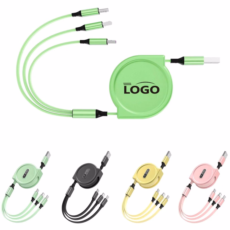 One Drag Three Retractable Charging Cable