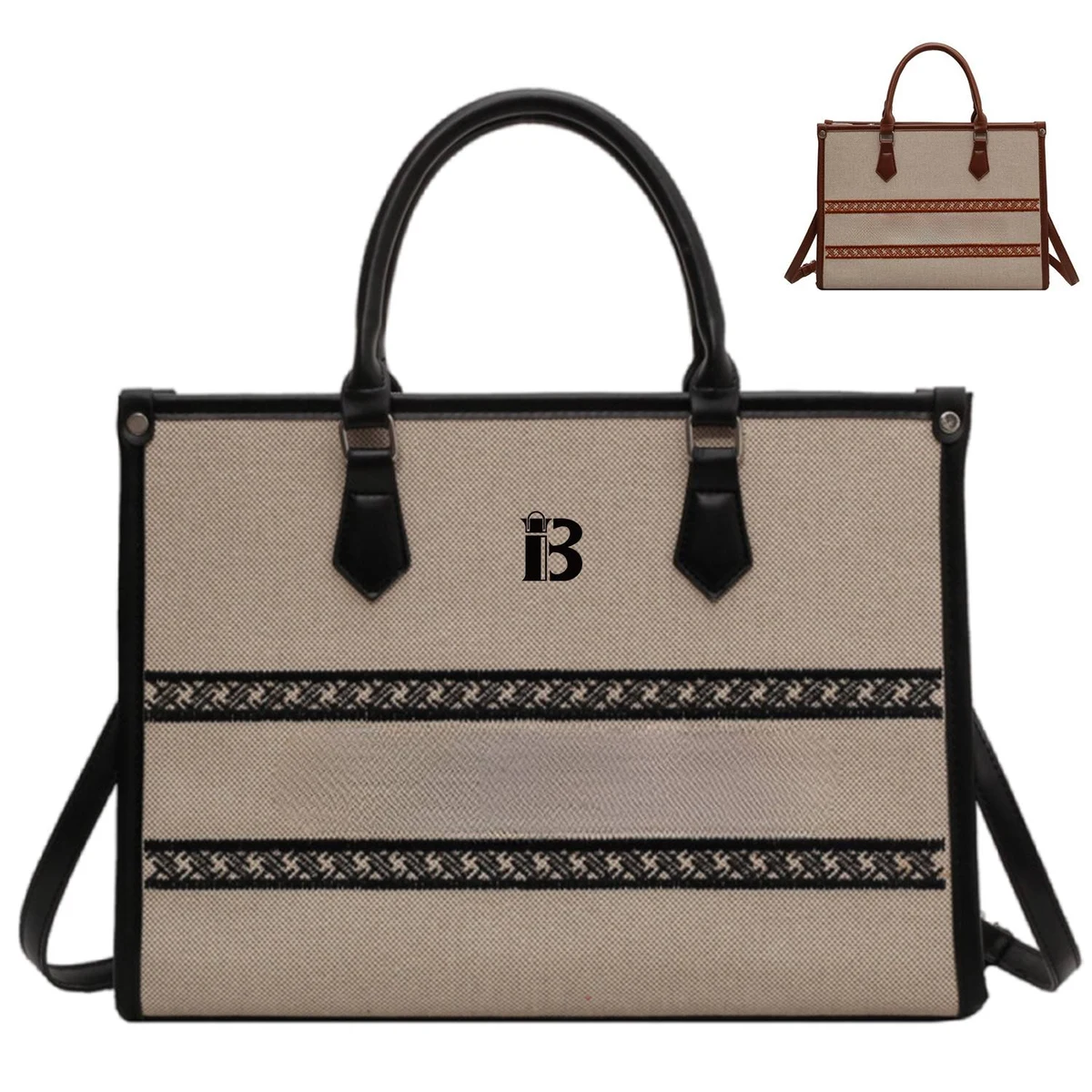 Canvas Crossbody Bag Fashion Large Capacity Tote 1