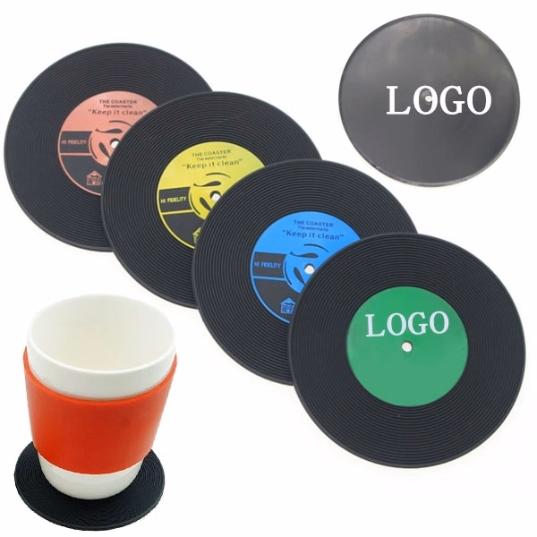 Vinyl Record Drink Coasters