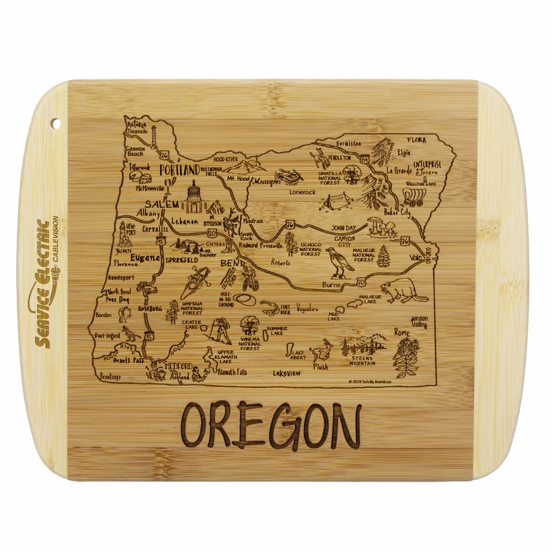 A Slice of Life Oregon Serving & Cutting Board