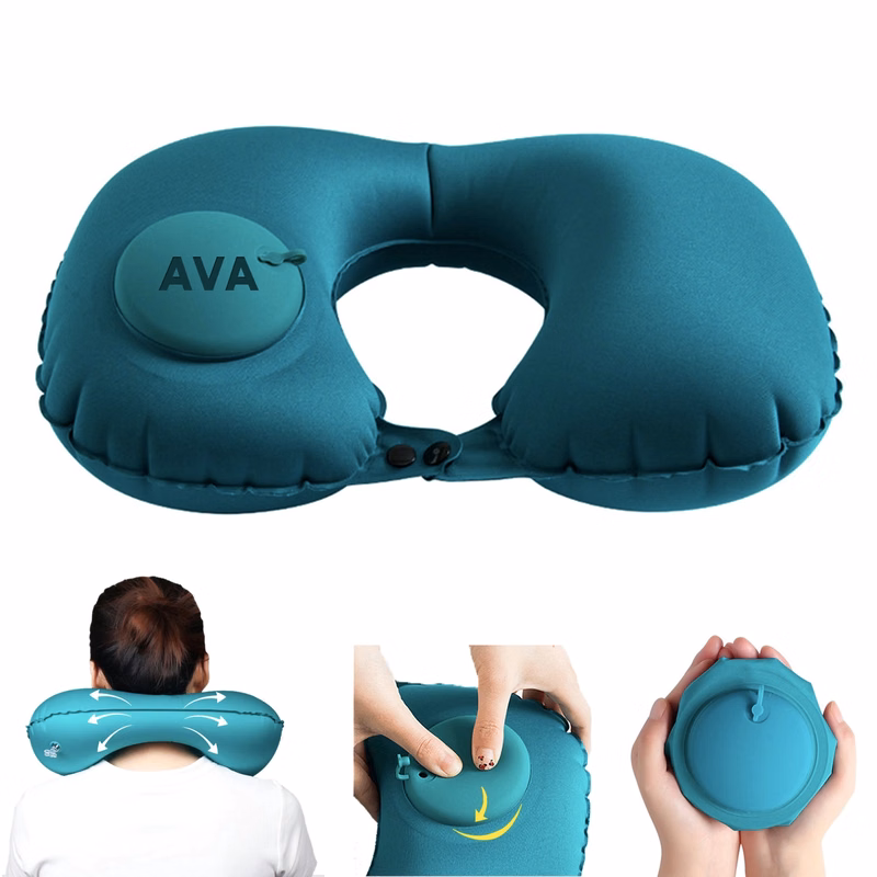 Press The Inflatable U Shaped Pillow