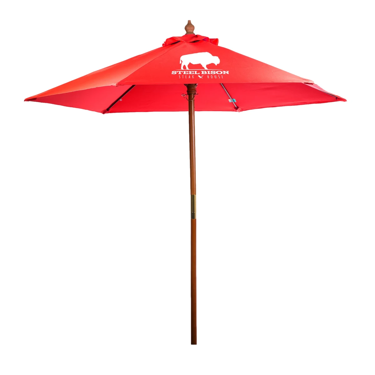 7' Bamboo Recycled Market Umbrella 1