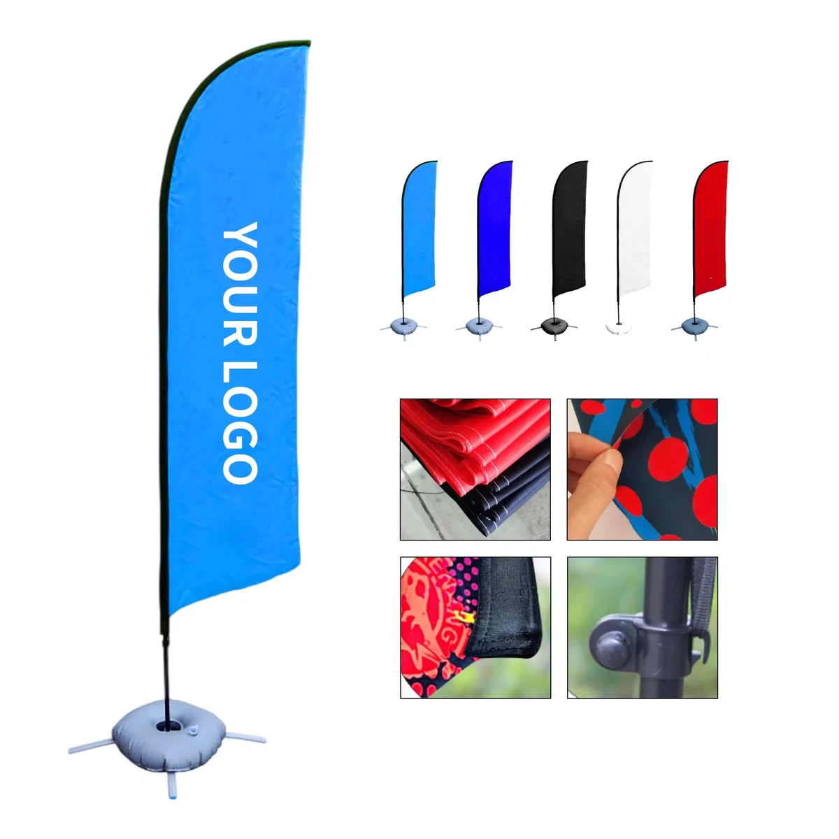 Double-Sided 11ft Feather Flag Set 1