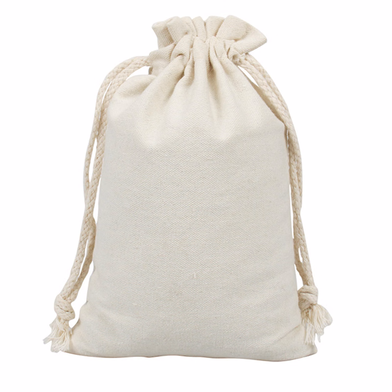 Cotton Canvas Draw Rope Bundle Pocket Gift Bags