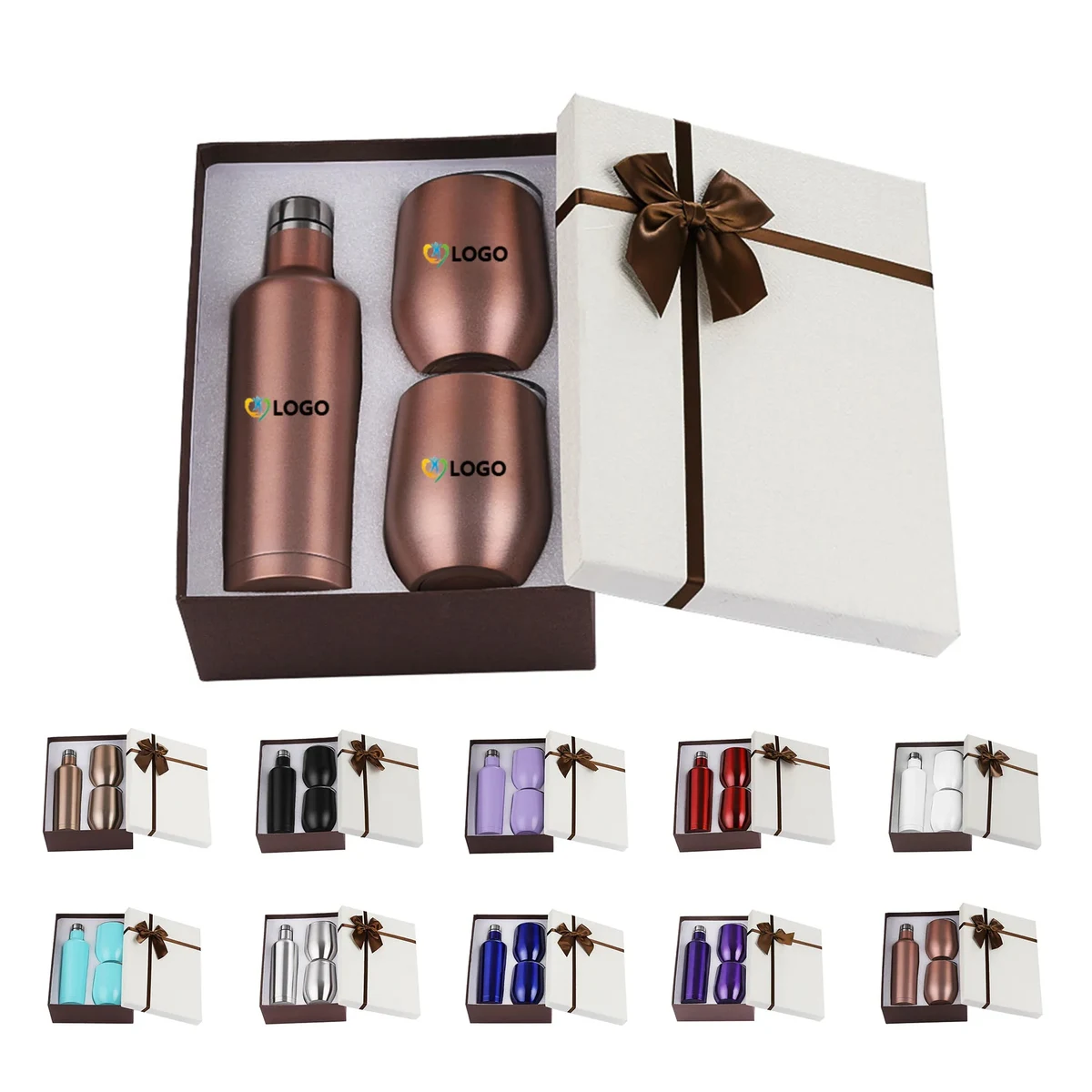 Wine Chiller Gift Set Vacuum Insulated Bottle 1