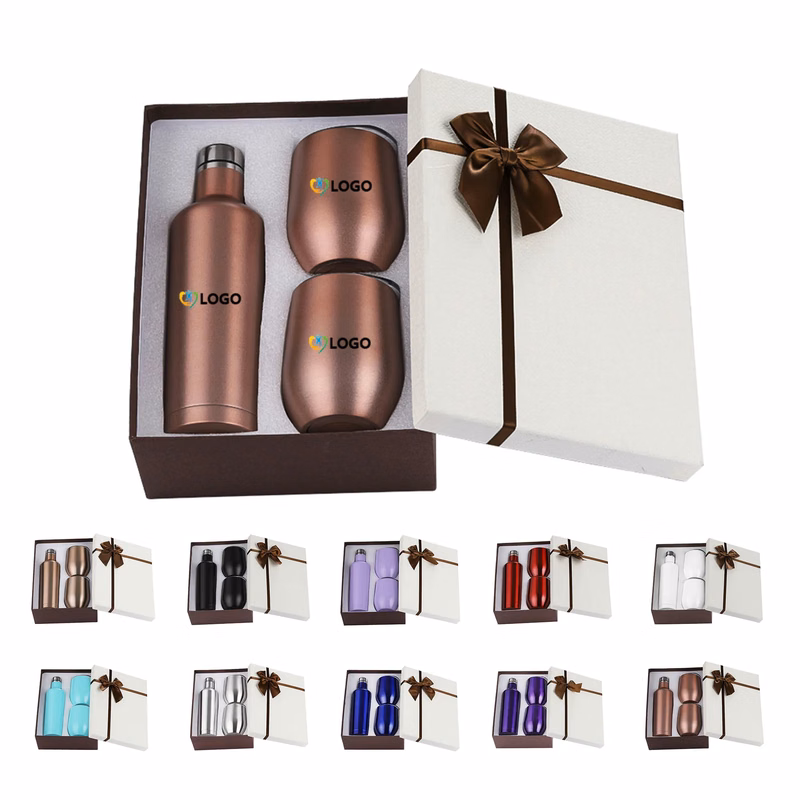 Wine Chiller Gift Set Vacuum Insulated Bottle
