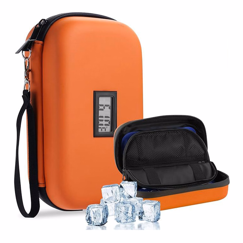 Travel Medication Cooler with Built-in Thermometer