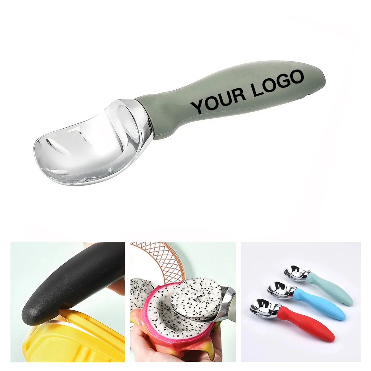 Ergonomic Alloy Ice Cream Server 1