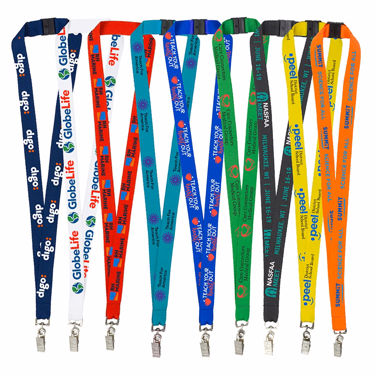"LASALLE RECYCLED" 3/4" Import Air Ship Recycled RPET Silkscreen Lanyard