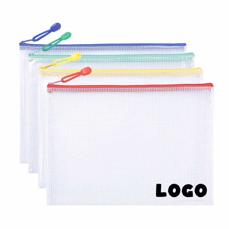 MOQ100  Mesh Zipper Pouch Bags