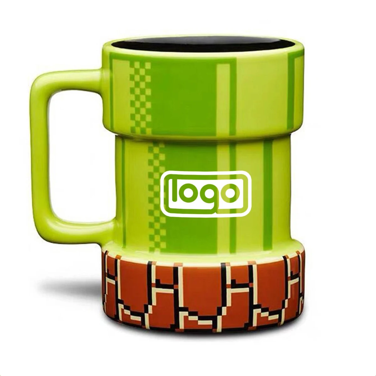 15oz Cartoon Pipe Ceramic Coffee Mug w/Handle 1