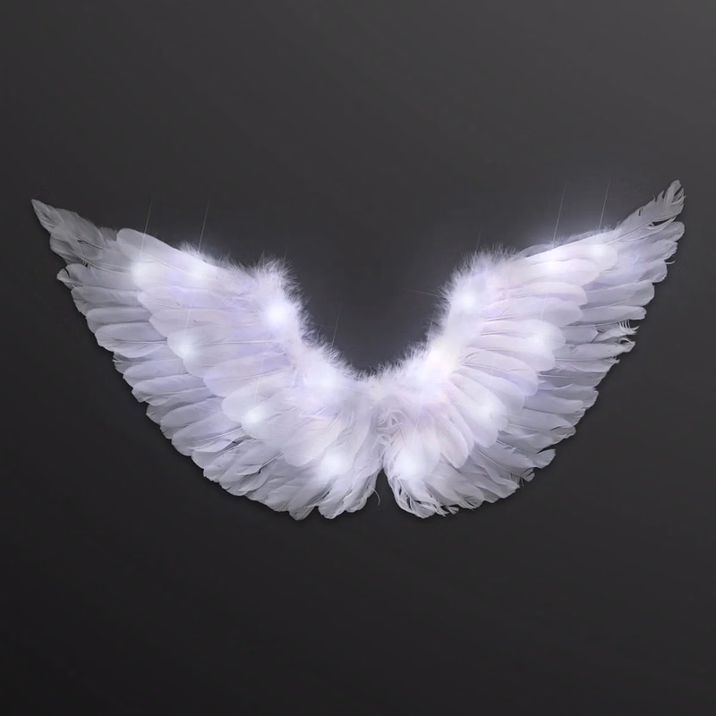 LED Feather Angel Wings, Steady Lighting
