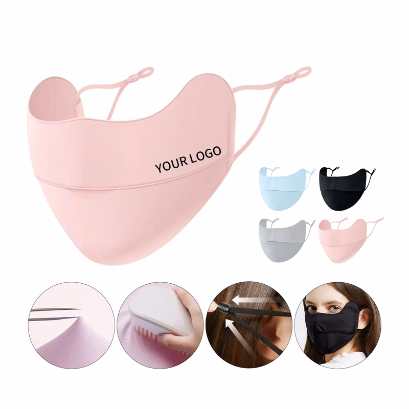 Cooling Ice Silk UV Face Mask for Summer and Outdoor Protect