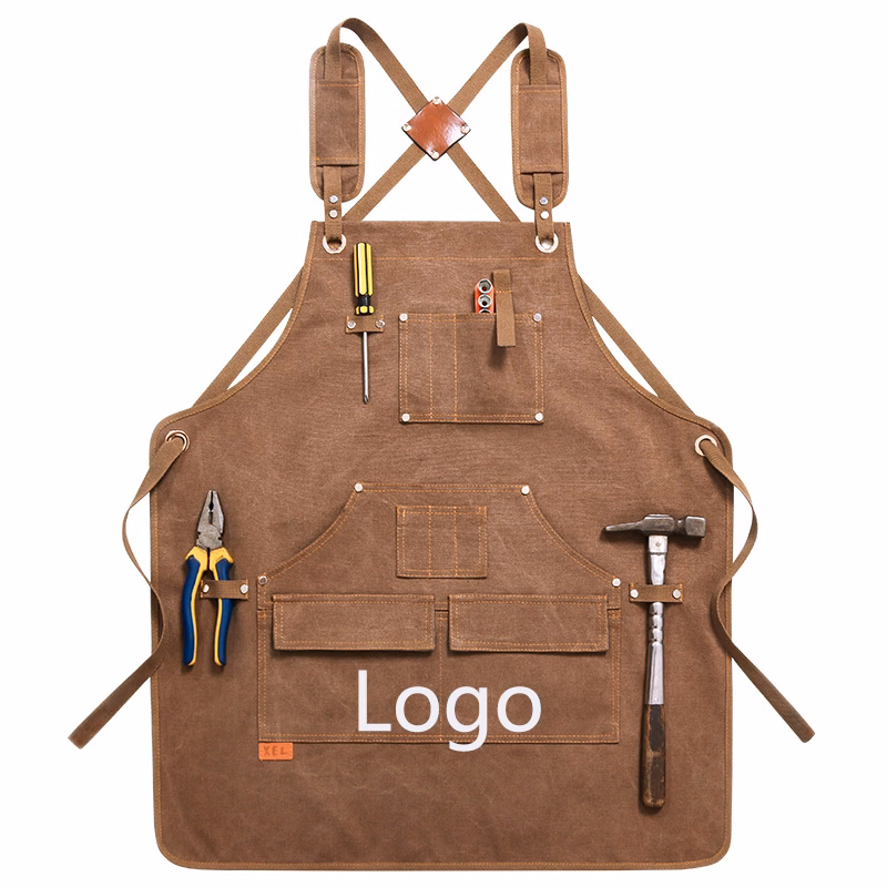 Chef Customized Sleeveless Adjustable Strap Aprons for Men Women / Large Pockets
