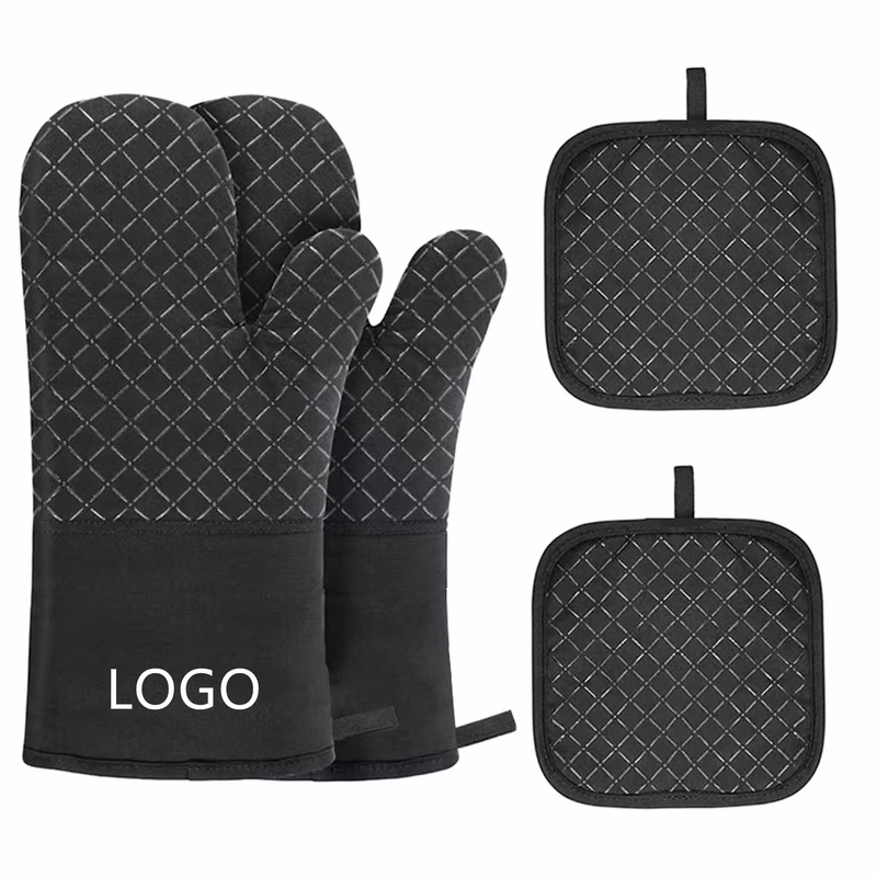 Oven Mitts And Pot Holders 4pcs Set