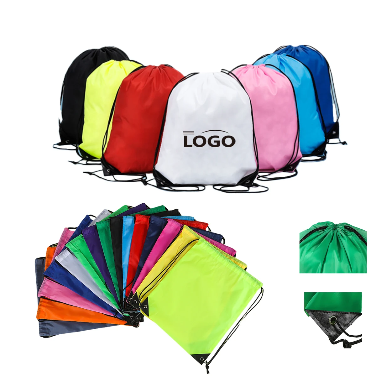 Personalized Gym String Drawstring Backpack Bag MOQ50 1