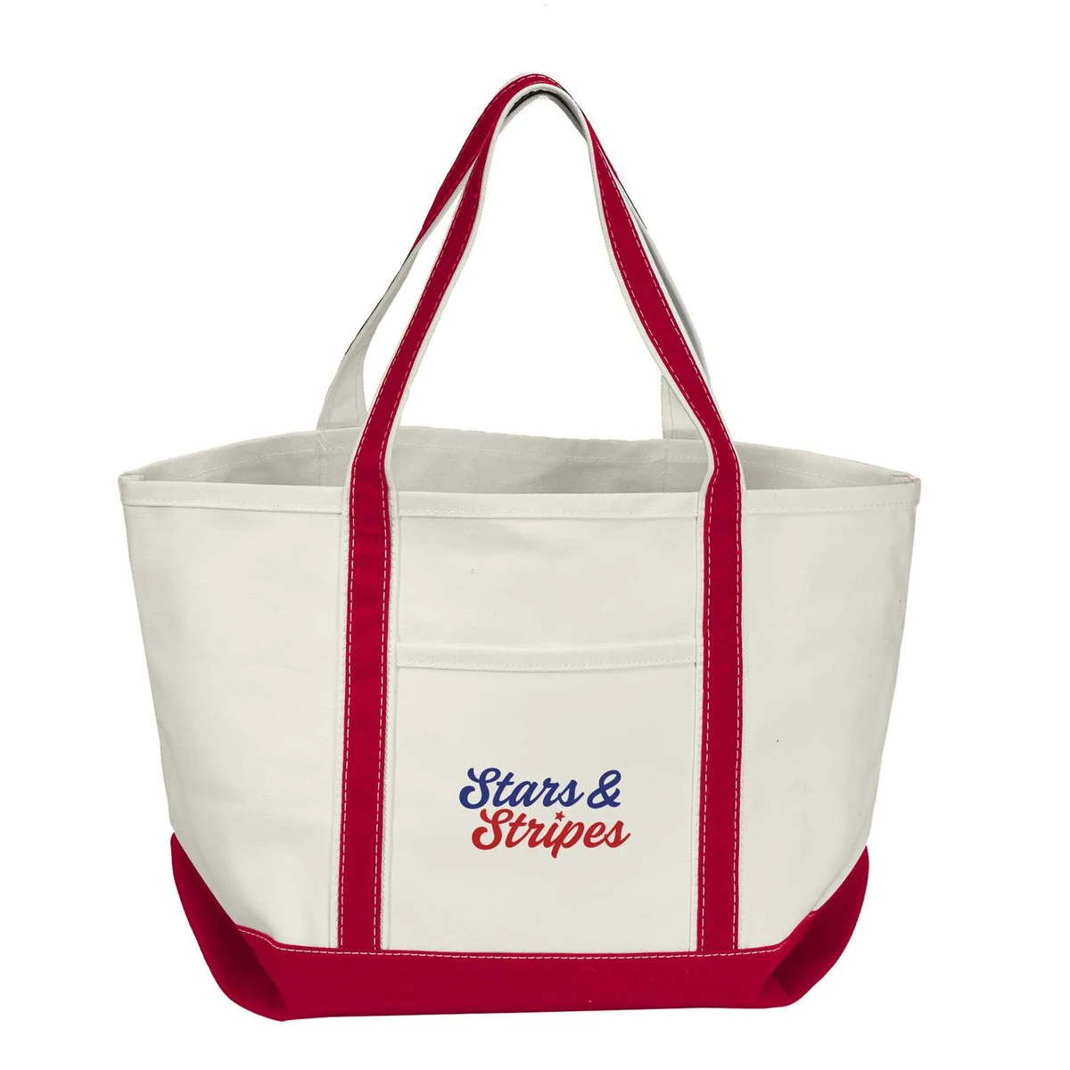 Open Canvas Boat Bag, custom tote bag with logo imprint 1