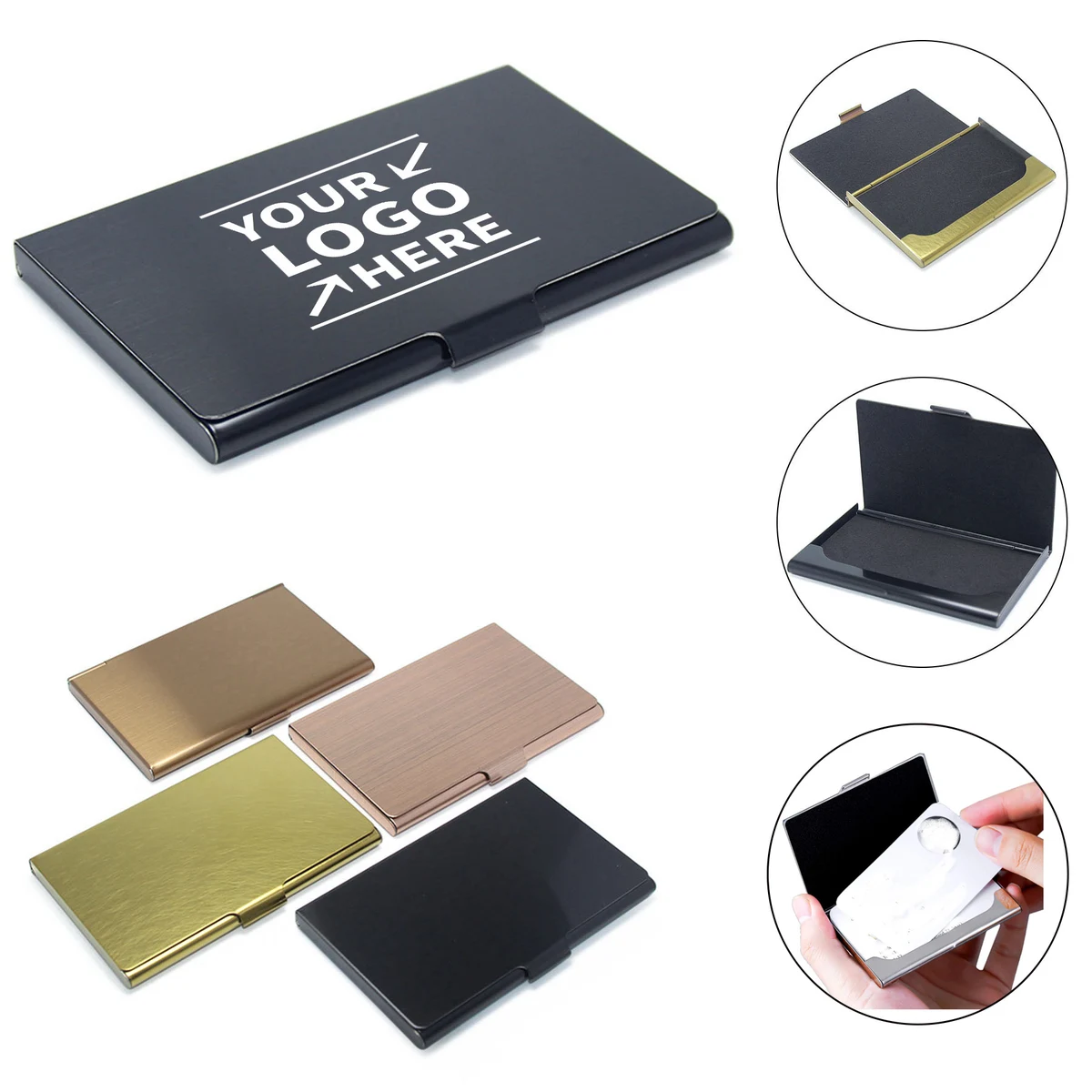 Various Metal Business Card Holder Case 1