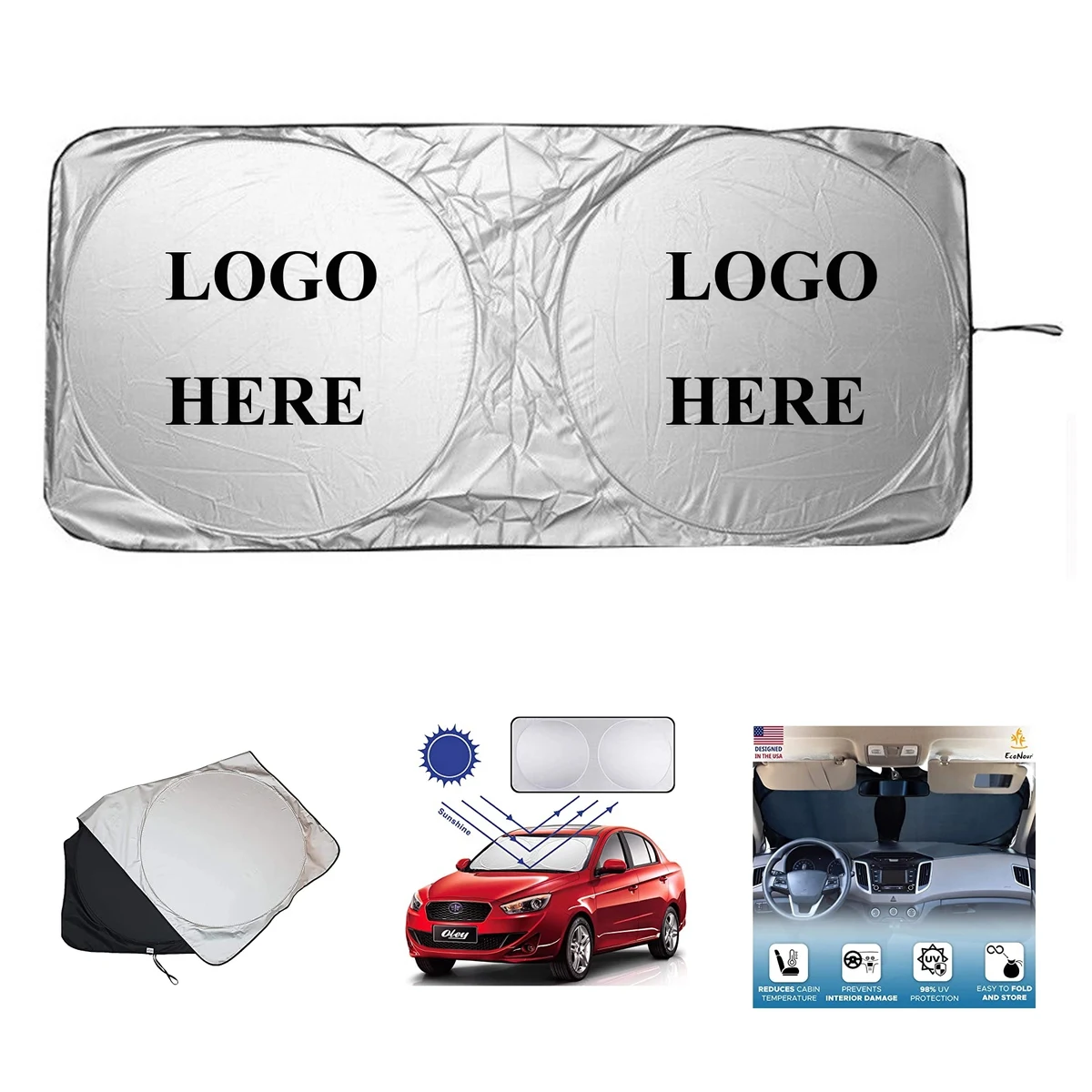 Foldable Windshield Sun Shade 1