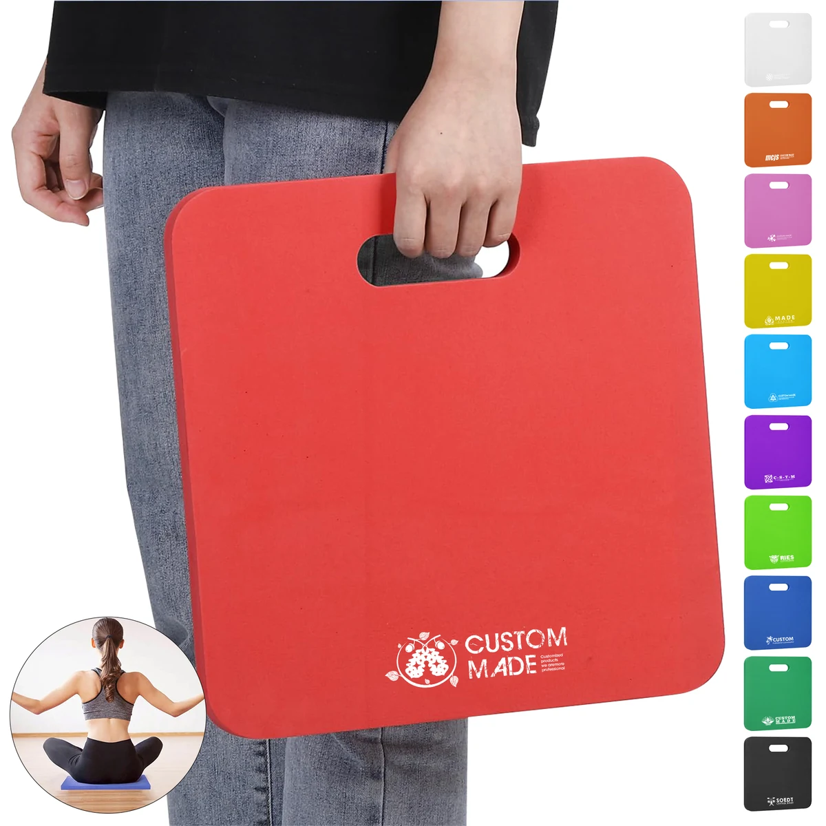 Stadium Seat Cushion With Handle 1