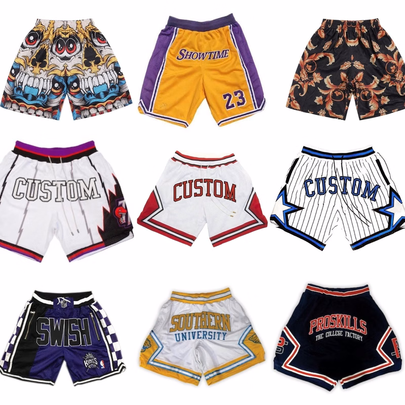 Custom Mesh Basketball Shorts w/ all-over sublimation print