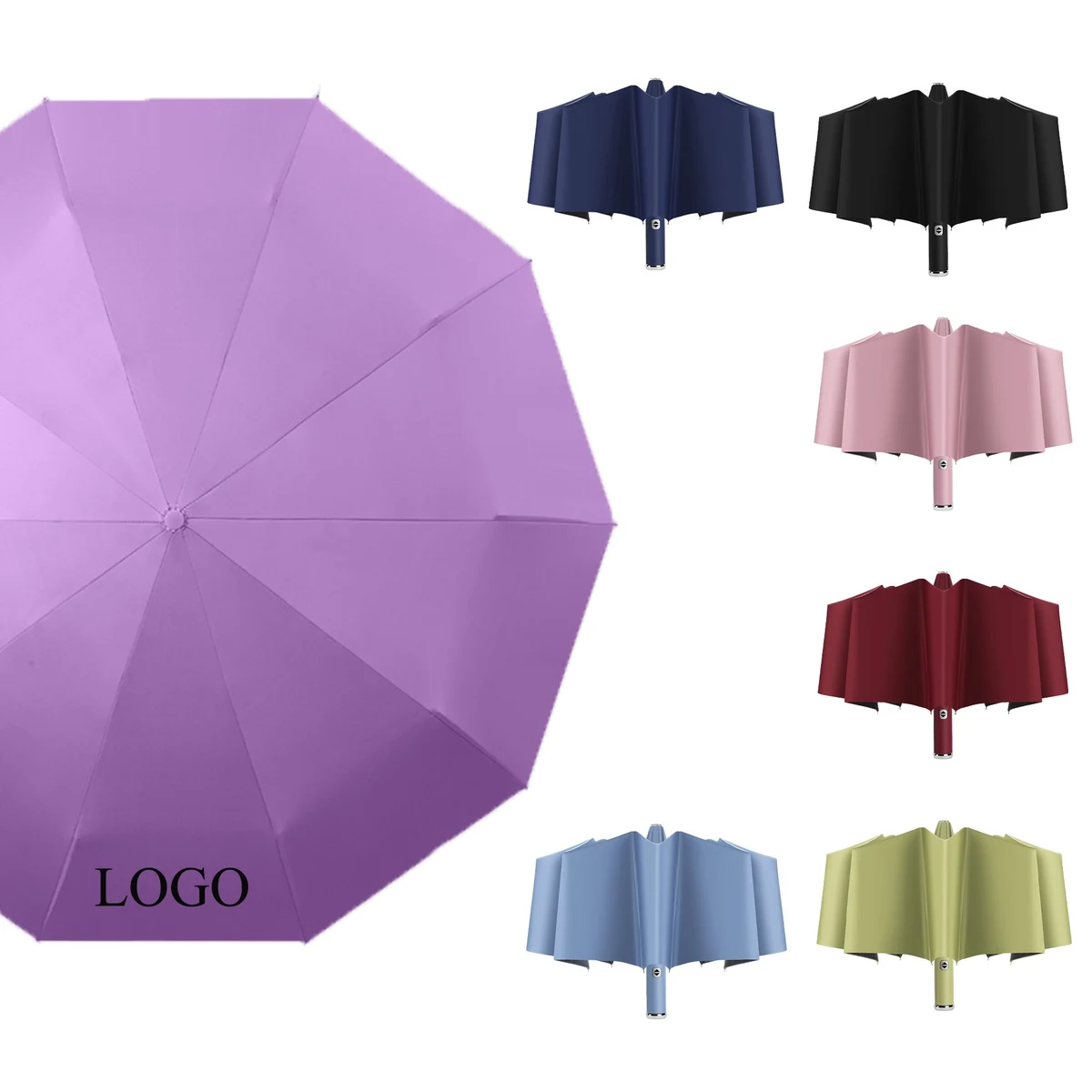 Lightweight Windproof Compact Travel Rain Umbrella 1