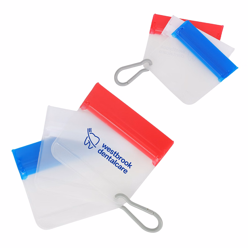 Nanite 3-Piece Mini Zipper Utility Bags with Carabiner