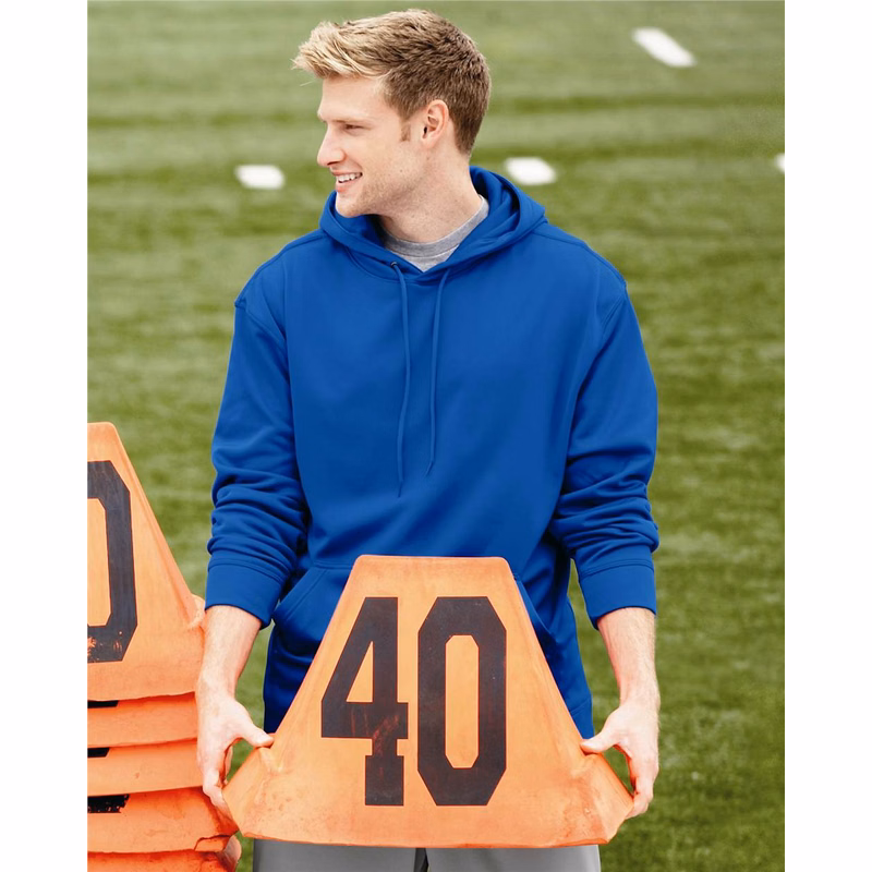 Men's Wicking Fleece Hooded Sweatshirt - 5505